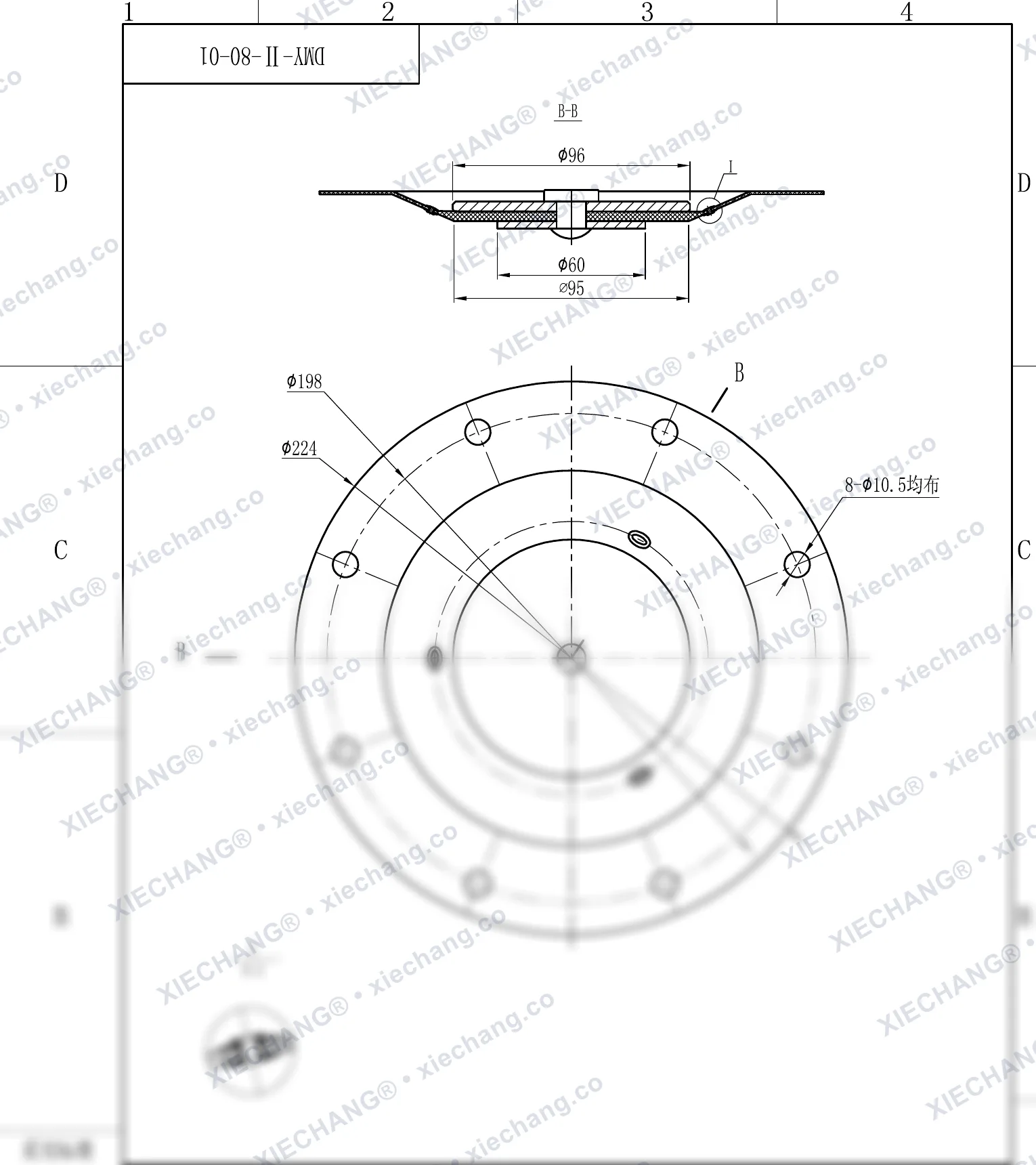 DMY-Ⅱ-80-01 · DN80 — Assembly Drawing