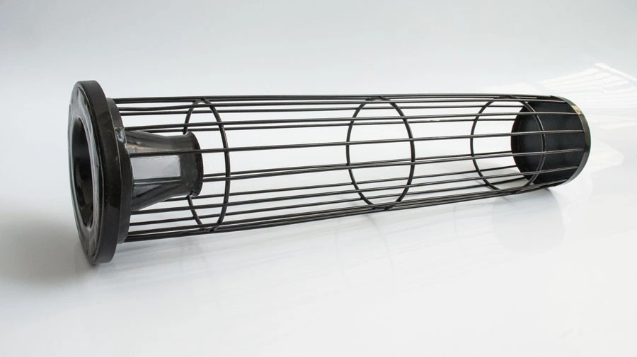 Industrial filter bag cage for baghouse dust collector